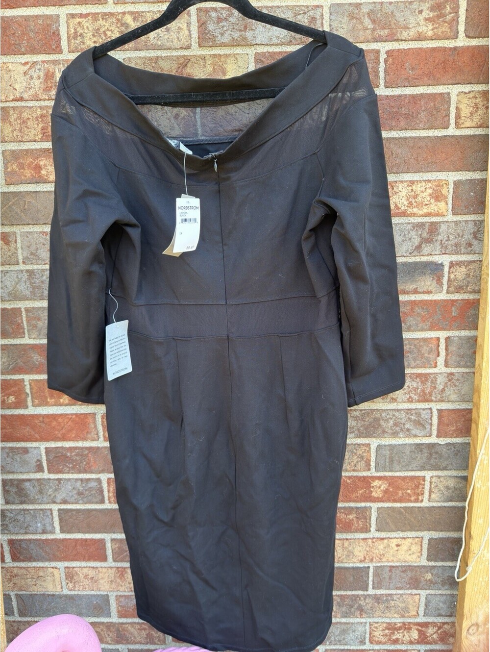 Love X Design Dress Womens Xl Black Dress Sheer Design Neckline NWT 59 Retail